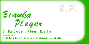 bianka pleyer business card